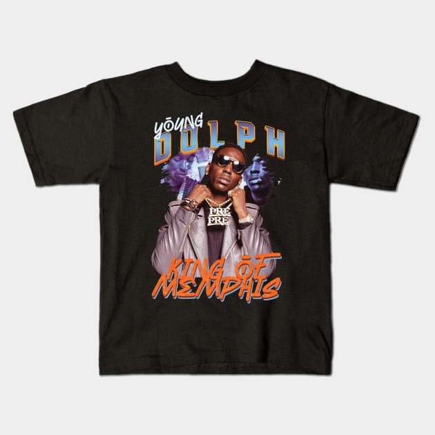 King of Memphis Young Dolph Kids T-Shirt by Planet of Tees